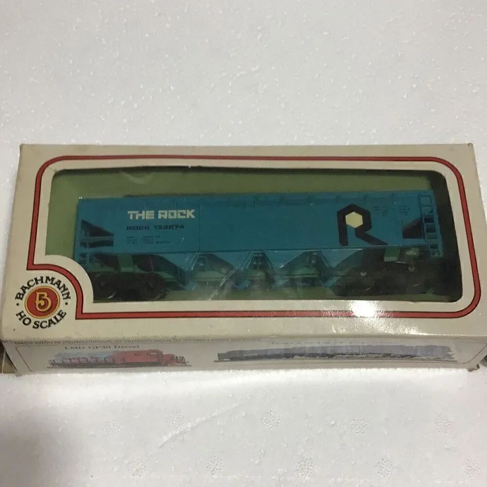 Vintage Bachmann, HO scale, the rock, quad hopper train car